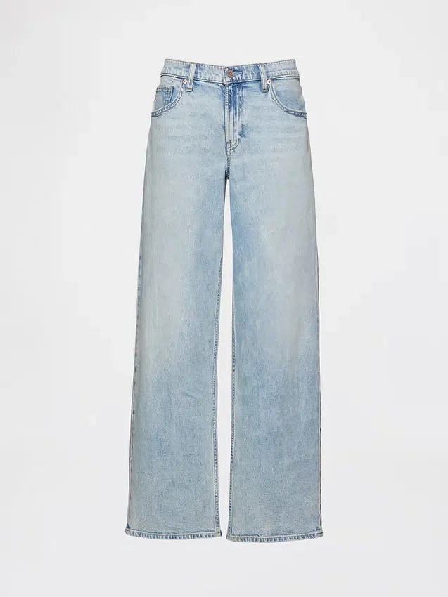 Jeans med lav midje og løs passform i 90-tallsstil