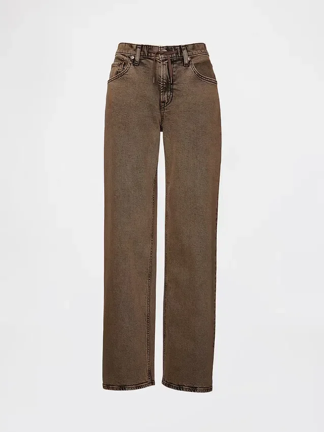 Jeans med lav midje og løs passform i 90-tallsstil