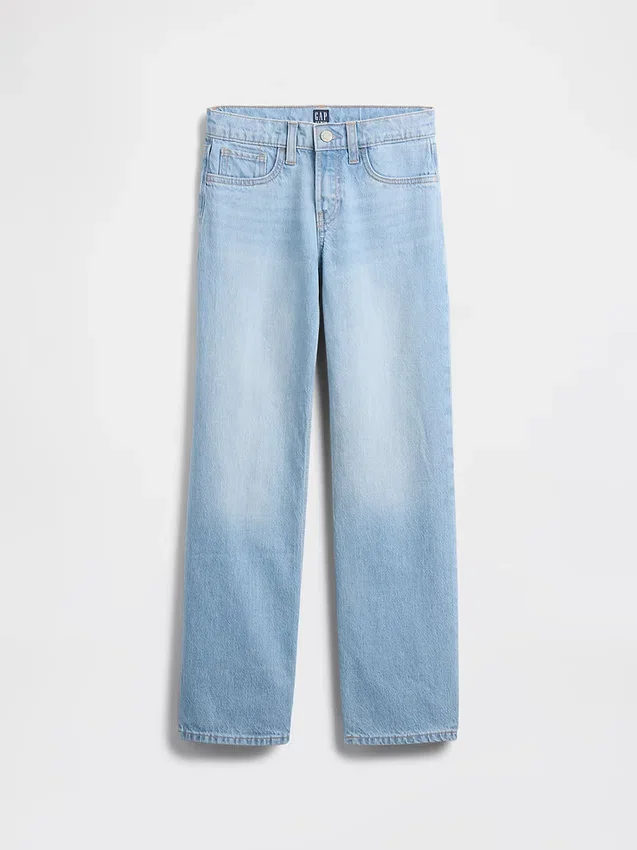 Jeans med lav midje og rett passform for barn