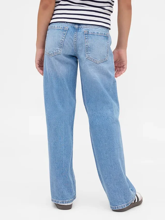 Jeans med lav midje og rett passform for barn