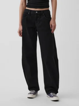 Jeans med lav midje og vid ben
