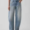 Jeans med lav midje og vid ben