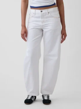 Jeans med lav midje og vid ben