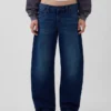 Jeans med lav midje og vid ben