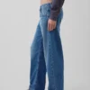 Jeans med lav midje og vid ben