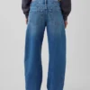 Jeans med lav midje og vid ben