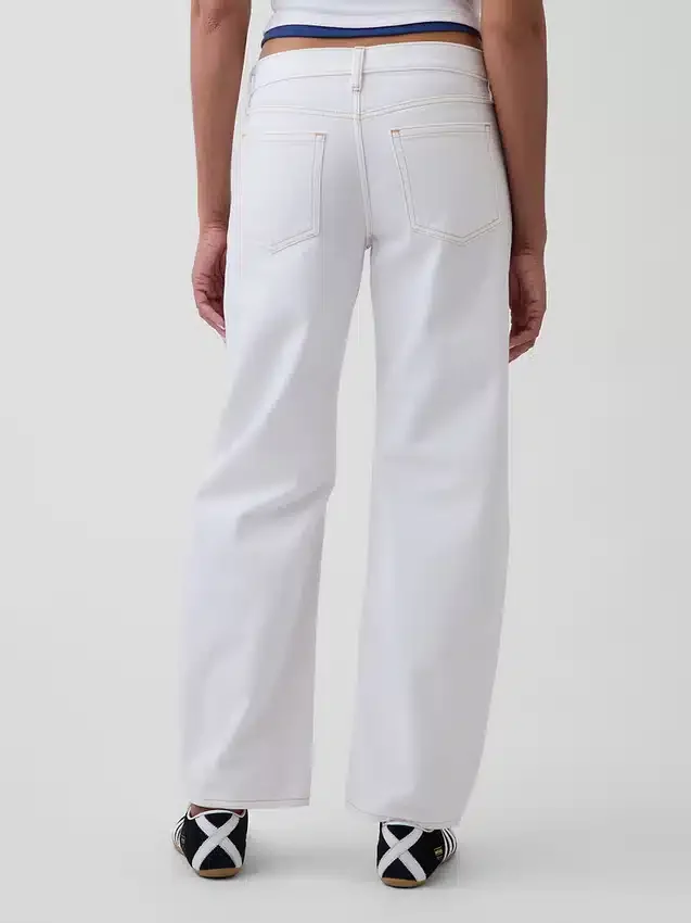 Jeans med lav midje og vid ben
