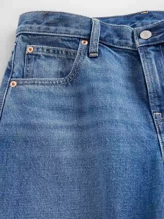 Jeans med lav midje og vid ben
