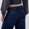 Jeans med lav midje og vid ben