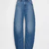Jeans med lav midje og vid ben