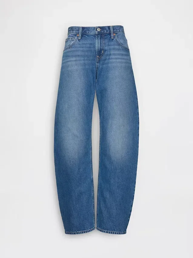 Jeans med lav midje og vid ben