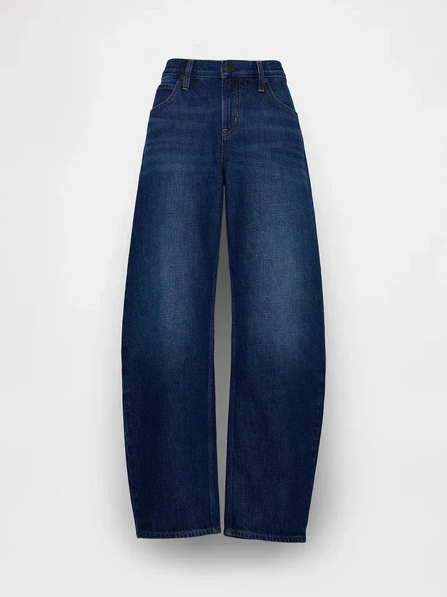 Jeans med lav midje og vid ben