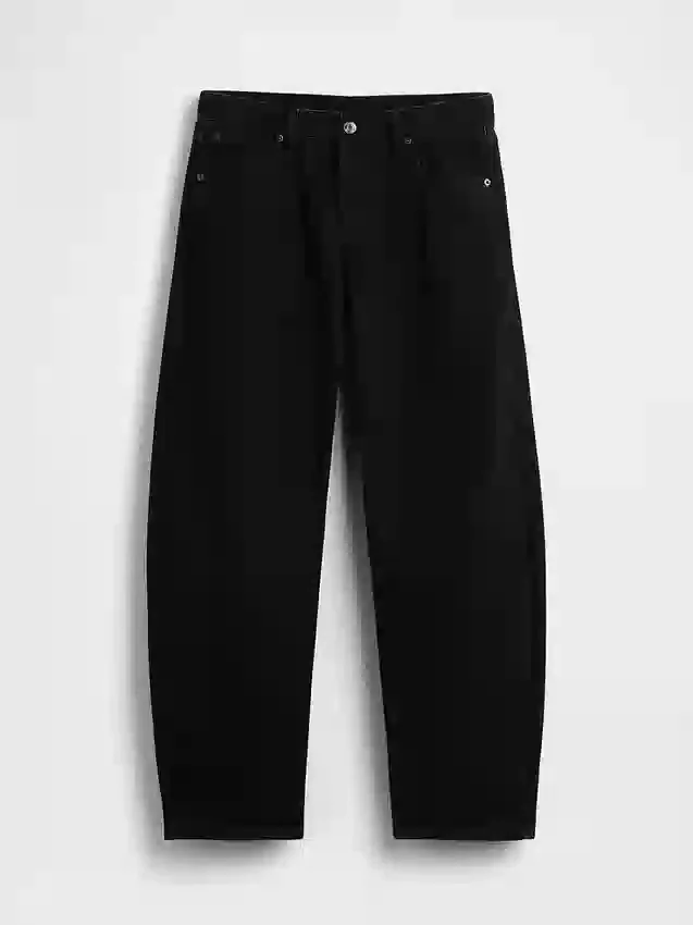 Jeans med lav midje og vid ben