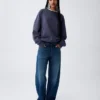 Jeans med lav midje og vid ben