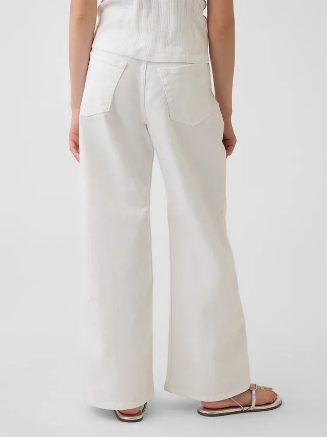 Jeans med lav midje og vide ben