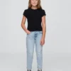 Jeans med middels høy midje for jenter