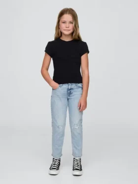 Jeans med middels høy midje for jenter