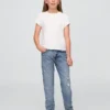 Jeans med middels høy midje for jenter