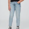 Jeans med middels høy midje for jenter