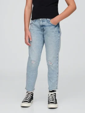 Jeans med middels høy midje for jenter