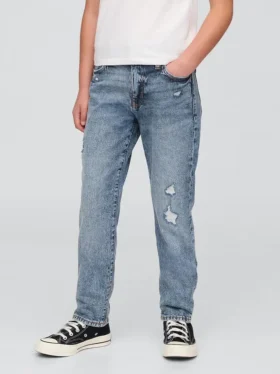 Jeans med middels høy midje for jenter