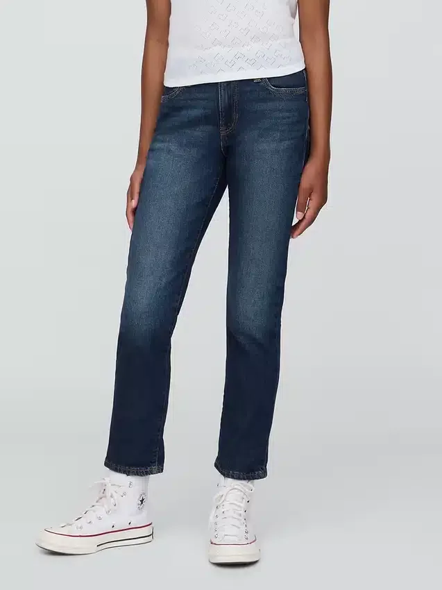 Jeans med middels høy midje for jenter