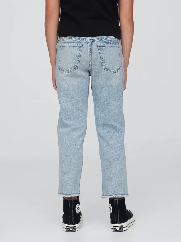 Jeans med middels høy midje for jenter