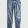 Jeans med middels høy midje for jenter