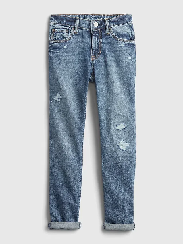 Jeans med middels høy midje for jenter