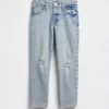 Jeans med middels høy midje for jenter