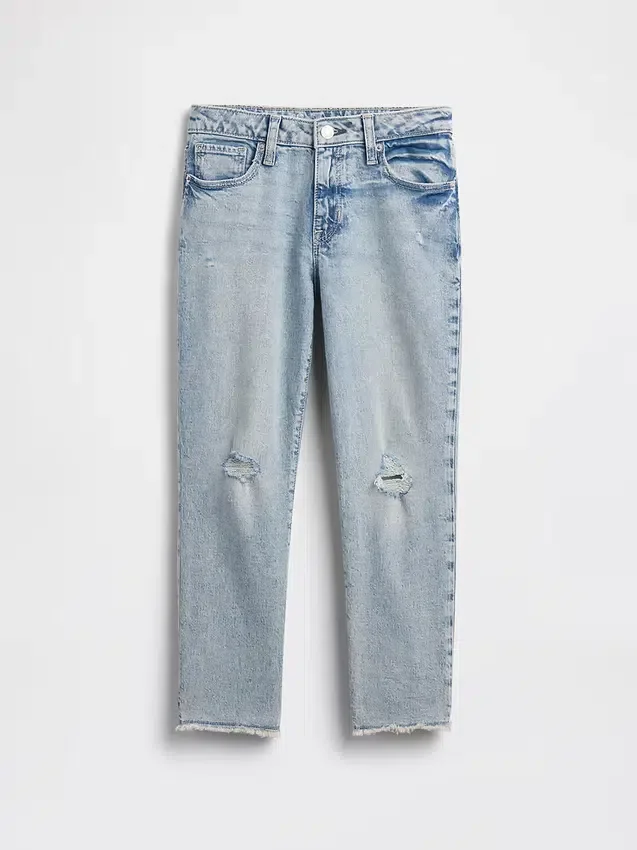 Jeans med middels høy midje for jenter