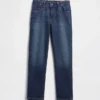 Jeans med middels høy midje for jenter