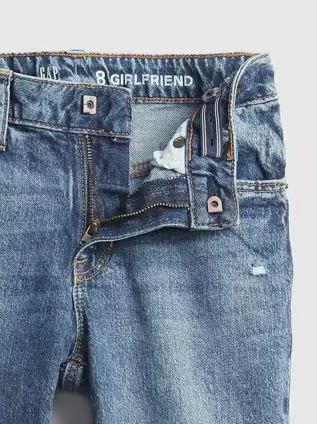 Jeans med middels høy midje for jenter