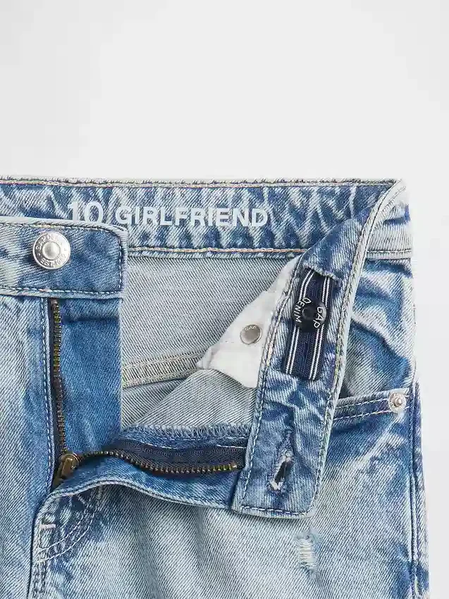 Jeans med middels høy midje for jenter