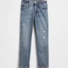 Jeans med middels høy midje for jenter