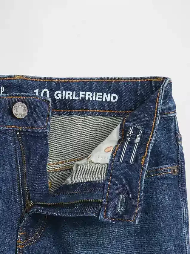 Jeans med middels høy midje for jenter