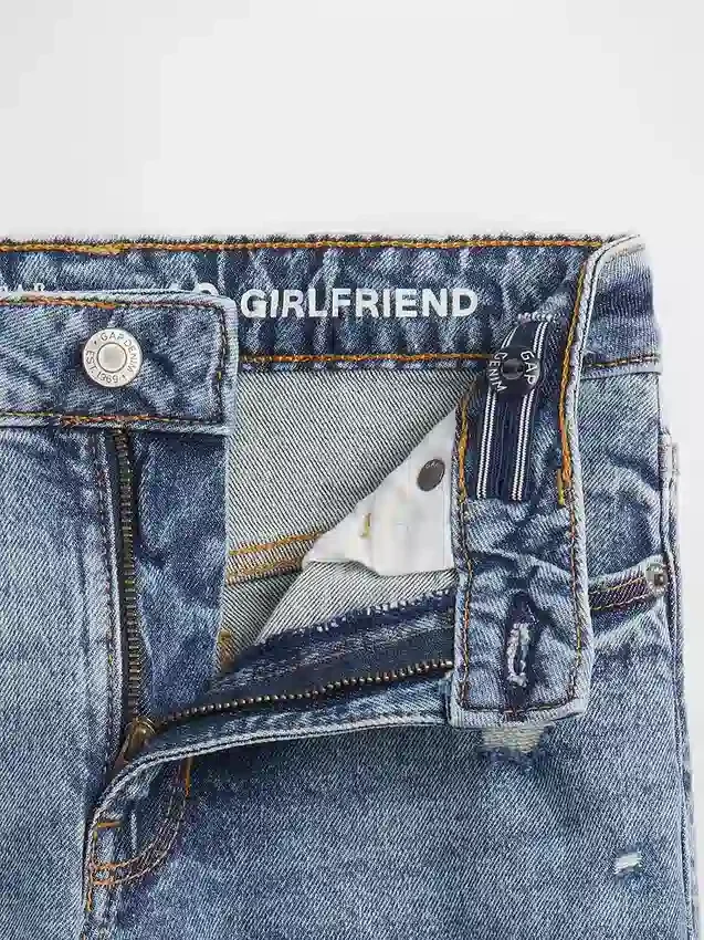 Jeans med middels høy midje for jenter
