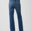 Jeans med middels høy midje og avslappet bootcut-passform