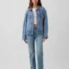 Jeans med middels høy midje og avslappet, rett passform