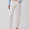 Jeans med middels høy midje og avslappet, rett passform