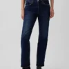 Jeans med middels høy midje og avslappet, rett passform