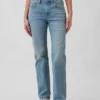 Jeans med middels høy midje og avslappet, rett passform