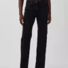 Jeans med middels høy midje og avslappet, rett passform