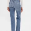 Jeans med middels høy midje og avslappet, rett passform