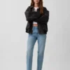 Jeans med middels høy midje og avslappet, rett passform