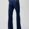Jeans med middels høy midje og avslappet utvidet ben