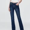 Jeans med middels høy midje og baby boot-ben