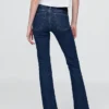 Jeans med middels høy midje og baby boot-ben