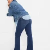 Jeans med middels høy midje og baby boot-ben