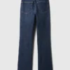Jeans med middels høy midje og baby boot-ben